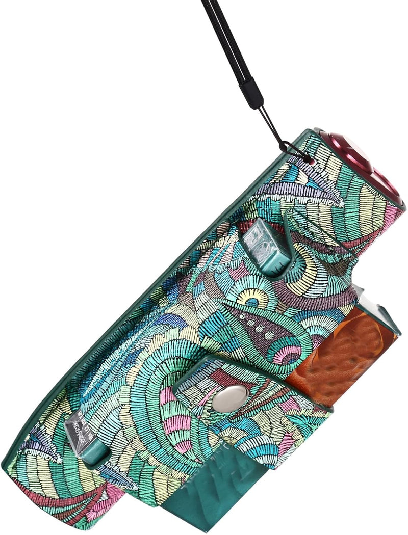 Goodshop001 PU Leather Protective Case Compatible With Iqos Iluma One Bag Organiser Cover for Men and Women (Green)