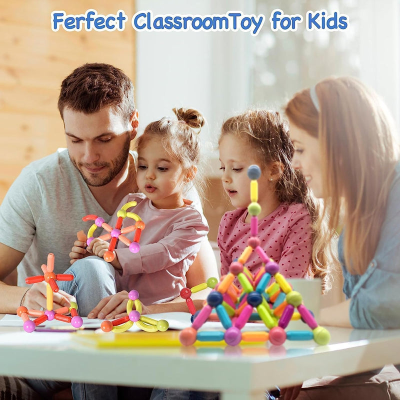 Baybee Magnetic Block Colour Box 26 Pcs 3D Magnetic Tiles Set Toys for Kids toddlers 3+, Building Blocks Construction, Magnitiles, Preschool Sensory Learning Toys, Enlighten Creativity Early