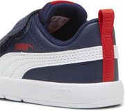 Unisex Baby Courtflex V3 V Inf Sneaker - PUMA Navy-PUMA White-PUMA Red