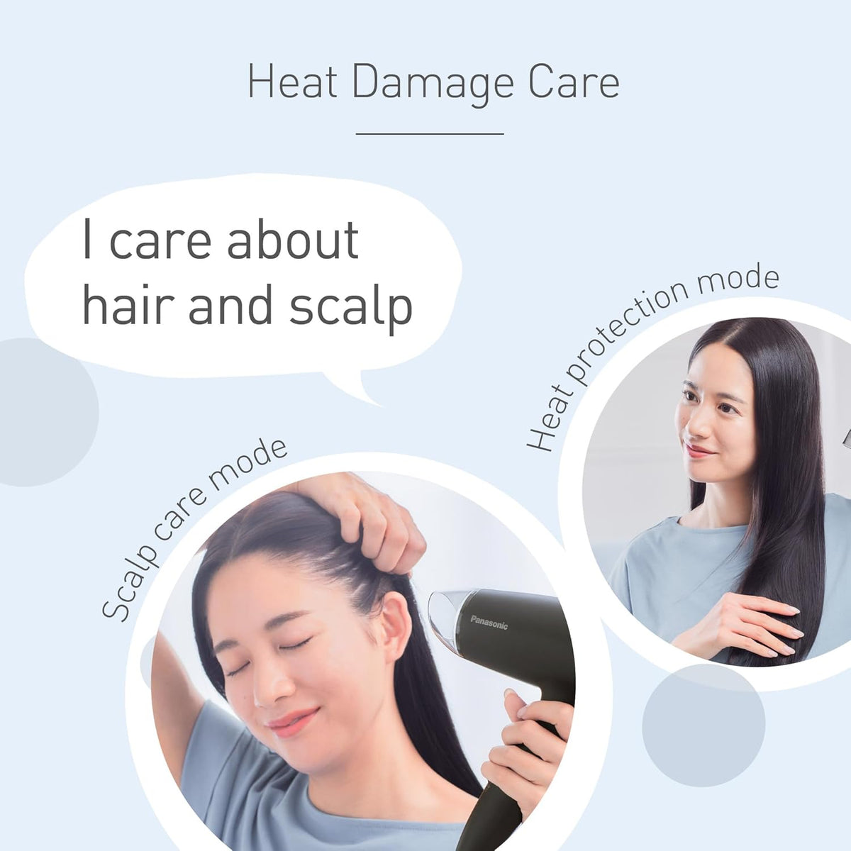 Panasonic EH-ND37 1800W Compact Powerful Hair Dryer with Scalp Care and Heat Protection Mode – image 4