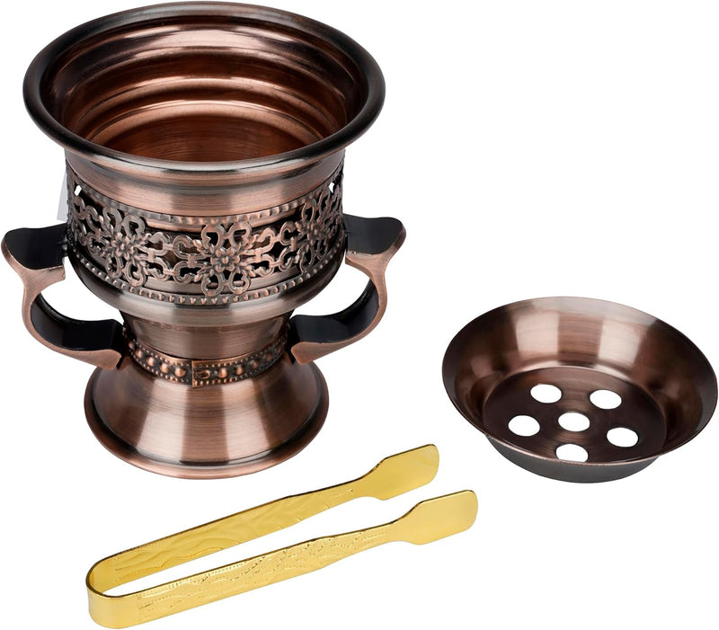 YIASSON Bakhoor Burner, Oud Burner, Resin Incense Burner, Cone Incense Burner, Charcoal Incense BurnerFrankincense Resin Burner, Incense Burner, Censer for Yoga, Cones Incense Burner