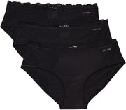 Womens HIPSTER 3PK Underwear Bottoms (pack of 3) - Black/Black/Black