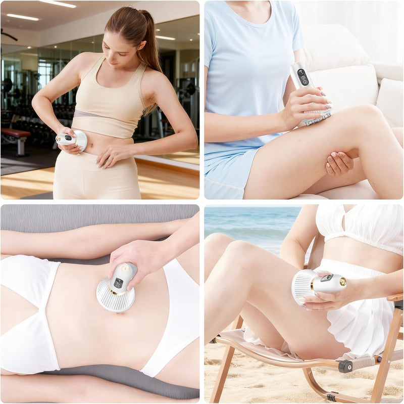 Angju Lymphatic Drainage Massager & Anti Cellulite Massage Tool, Body Sculpting Machine with Microcurrent, Light Heat & Vibration for Legs, Arms & Belly, Body, Helps Reduce Stretch Marks & Cellulite