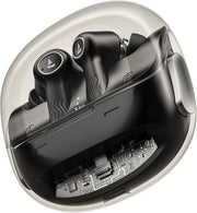 boAt New Launch Nirvana Crystl, Transparent Case,Spatial Audio, ANC(32dB), 100Hrs Battery,4Mics ENx, Dual Pair,App Support, Bluetooth Earbuds, TWS Ear Buds Wireless Earphones with mic (Quantum Black)
