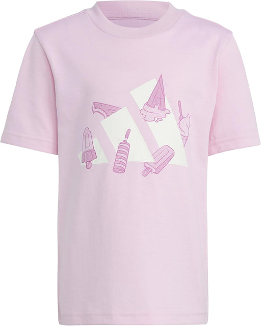 Unisex Kids Lounge Ice Graphic T-Shirt - Pink