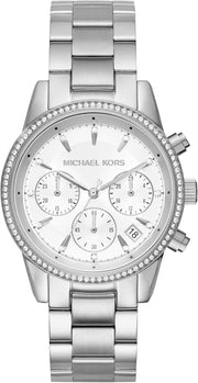 Women's Watch RITZ, 37 mm case size, Quartz Chronograph movement, Stainless Steel strap - Silver/39mm