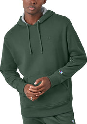 mens Hoodie, Powerblend, Fleece Striped Sweatshirt for Men (Reg. Or Big & Tall) Hooded Sweatshirt - Dark Green