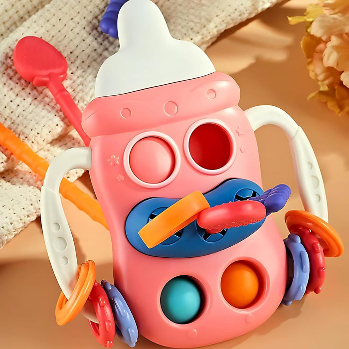 Twisoo Baby Sensory & Montessori Toys – Developmental Teething, Fidget & Activity Toys for Infants & Toddlers, Fine Motor Skill & Learning Playsets Multiple Styles (TOY-006-Red)