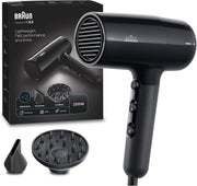 Braun Hair dryer HD4.3 Ultimate Performance, Styling, Shine & Care, HTDC Motor, 2200 Watts, Touch Control, with Drying Nozzle, Straightening Comb, Curl Diffuser, BRHD435SDE - Electro Grey - HD2.2