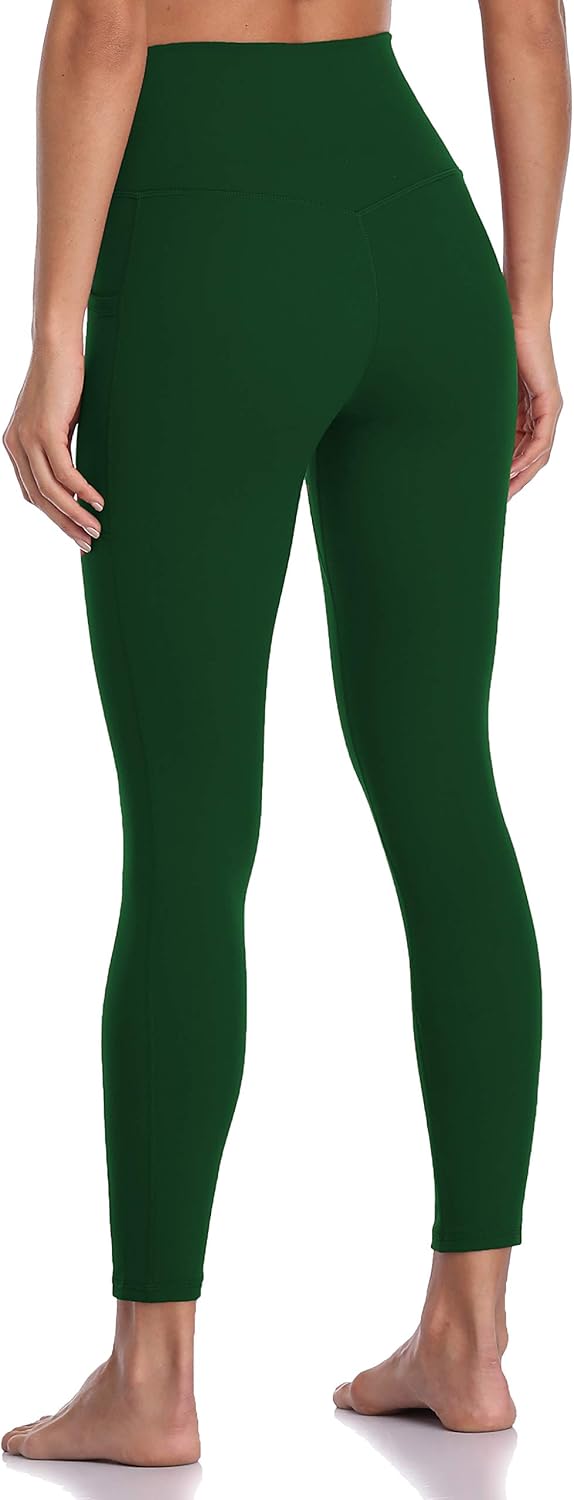Colorfulkoala Women's High Waisted Tummy Control Workout Leggings 7/8 Length Yoga Pants with Pockets