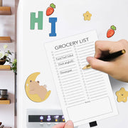 BIGTHREE 2 Pack Magnetic Notepads for Refrigerator, Shopping List Notepads for Organization, List Magnet Pads, Memo Notepads, Grocery List Notepad, 60 Sheets per Note Pads To-Do List