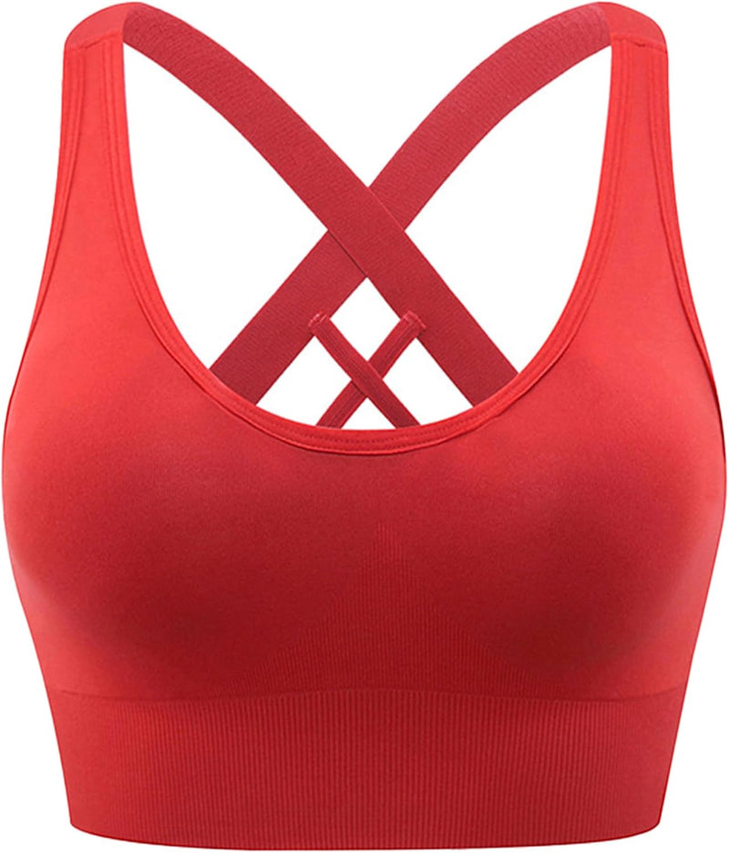 Dress Cici Longline Sports Bra Medium Support, Full Coverage Strappy Back Sports Bra