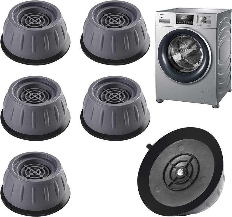 Funnytek 4PCS Washing Machine Feet Pads, Rubber Non-Slip Mats, Shock and Noise Cancelling Anti-Vibration Mat, Anti Slip Vibration, Rubber Anti-Walk Feet Pads for Dryer, Washing Machine, Dishwasher
