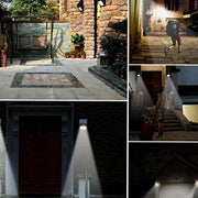 360 Light 20 LEDs Solar Motion Sensor Waterpoof Heatproof Outdoor Light, White, H10.2 x W15.8 D5.6 cm