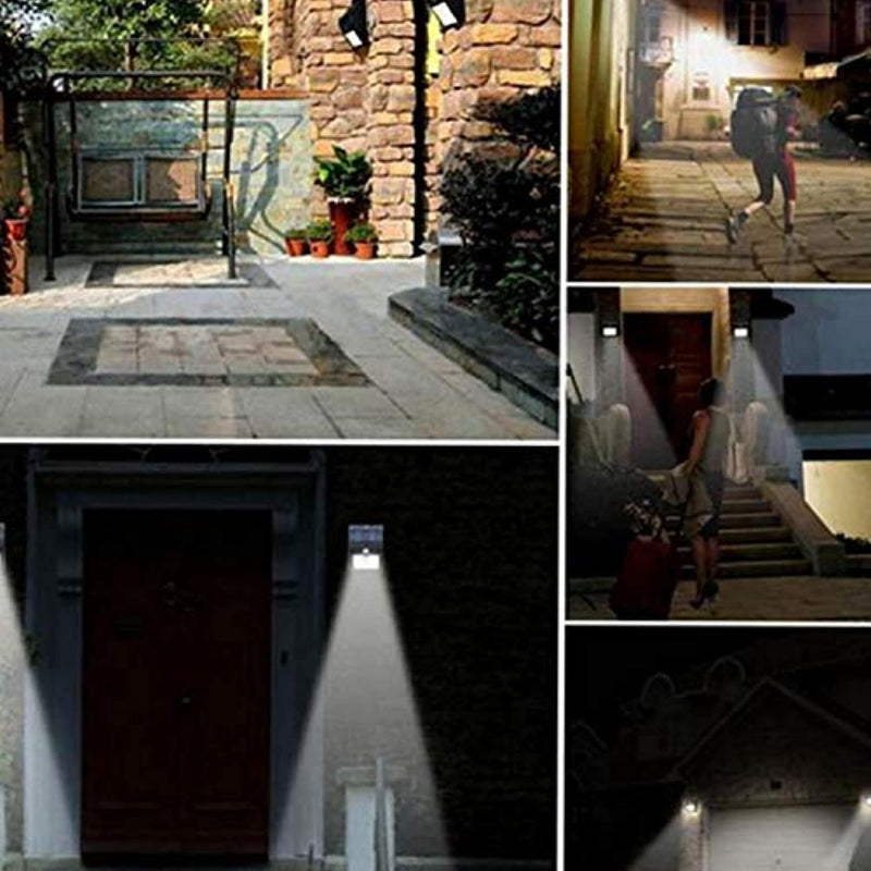 360 Light 20 LEDs Solar Motion Sensor Waterpoof Heatproof Outdoor Light, White, H10.2 x W15.8 D5.6 cm