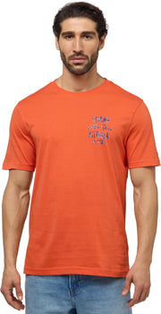 Mens Inverse climate grap T-Shirts (pack of 1) - Brilliant Orange