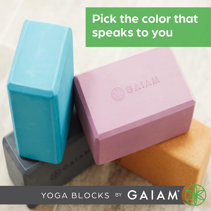 Yoga Block - Supportive Latex-Free EVA Foam Soft Non-Slip Surface for Yoga, Pilates, Meditation (Athenian Blush) (05-64086)