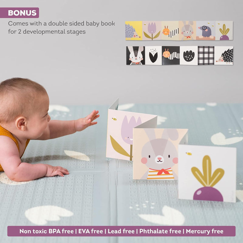Taf Toys Baby Play Mat - Tummy Time & Crawling Foam Mat with Interlocking Floor Tiles, 72x48 Inches Puzzle - X-Large Play Mat for Infants & Toddlers