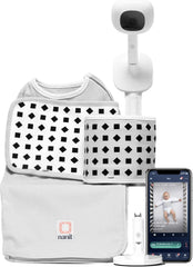 Nanit Pro Complete Monitoring System – Includes Wi-Fi HD Video Camera w/Nightlight and Night Vision, Multi-Stand, Smart Sheets & Breathing Wear Band - Tracks Infant Sleep, Breathing Motion, & Height