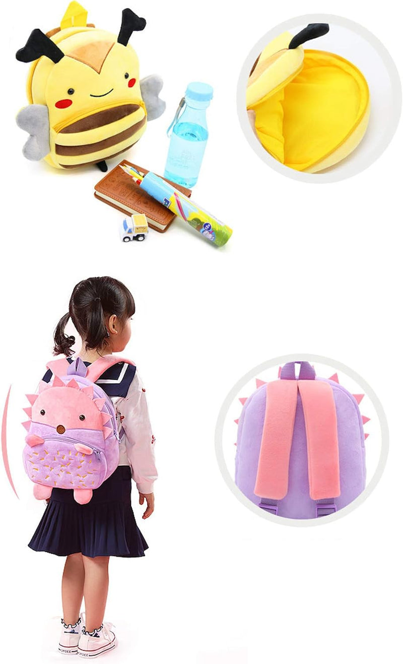 Kids Backpack for Boys Girls, Cute Toddler Backpack Preschool Kindergarten Child Bookbag, Mini Travel Bag for Ages 2-6 Year Old Birthday Gift