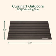 Cuisinart BBQ Defrosting Tray, Conductive Aluminum Rapid Thaw Plate for Frozen Meat, Quick Defrosting Tool that Preserves Natural Flavors, Easy to Clean Kitchen Gadget & Grilling Accessories for Home - Defrosting Tray Tray