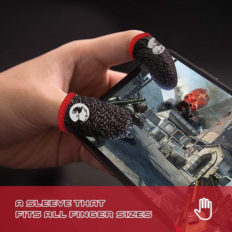 GameSir Talons Mobile Game Controller Finger Sleeve Sets 1 Pack, Anti-Sweat Breathable Full Touch Screen Sensitive Shoot Aim Joysticks Finger Set for PUBG/Knives Out/Rules of Survival