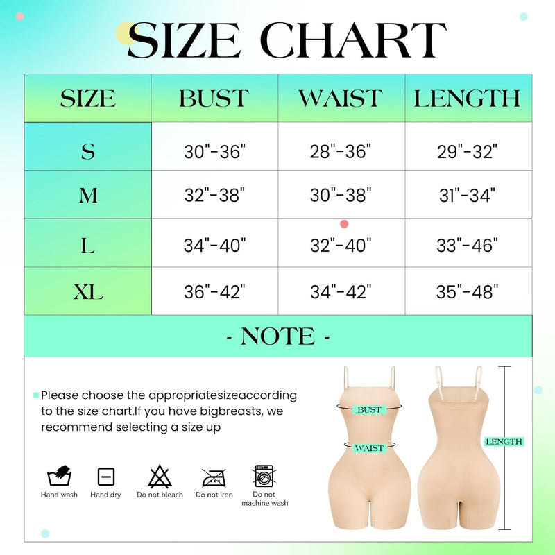 Strapless Shapewear Bodysuit Tummy Control Full Body Shapewear Seamless Butt Lifter Mid Thigh Jumpsuit Tops