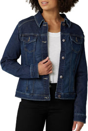Women's Denim Jacket - Drenched - Dark Blue