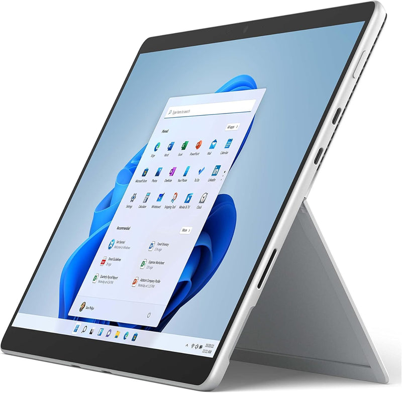 Microsoft Surface Pro 8-13 Inch 2-in-1 Tablet PC - Silver - Intel Core i7, 16GB RAM, 256GB SSD - Windows 11 Home - Device only, 2021 model