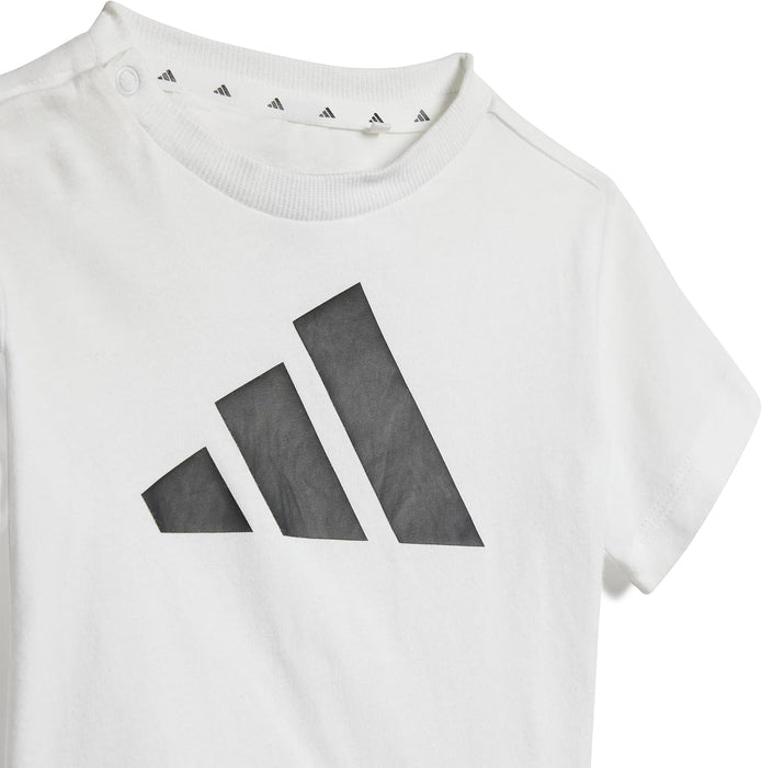 adidas I BL T-SET 160 Suits for Unisex Child WHITE/BLACK 6-9 Months, 1-2 Years