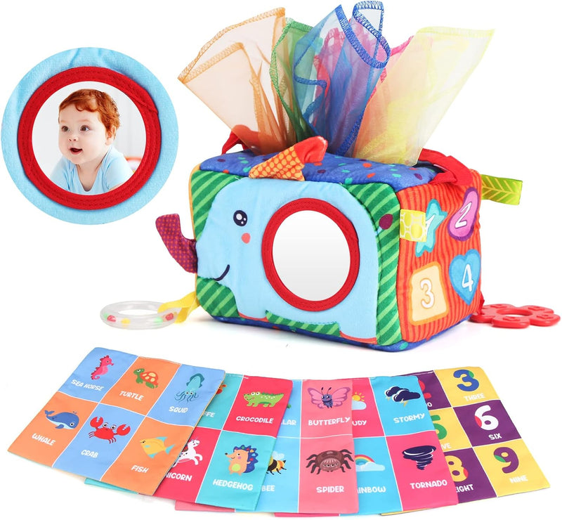 Jenilily Montessori Toys for 1 Year Old, Cloth Fishing Game, Boy Girls Toys Gifts, Baby Toys 6 to 12-18 Months, Baby Stacking Cups