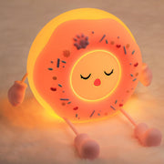 OkiyiD - Donut Lamp, Kawaii Silicone Night Lamp for Girls, Cute Soft LED Lamp, Dimmable Light Donut, Rechargeable Bedside Lamp for Kids, Bedroom Decor - Color 7
