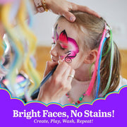 Face Painting Kit for Kids, Non-Toxic, Washable, Hypoallergenic Makeup Kit with 15 Colors for Halloween, Parties & Celebrations