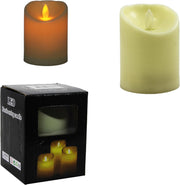 LED Plastic Candle Warm Soft Glow Battery Operated Decorative Light for Home, Bedroom, Party & Holiday Décor, 7.5x10cm