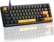 GAMEON DOMINION GO21KM-B RGB Wired Keyboard & Mouse Combo Full-Size English/Arabic Layout, Multi-Zone Rainbow Backlighting, Ergonomic Design, USB Wired Connectivity - Black VOLT | 65% | 67-Key | Magnetic Keyboard | RGB | Pink Switch
