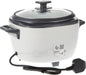 Russell Hobbs (27040GCC) Medium Rice Cooker & Steamer - 2L, Versatile Cooking, Keep Warm, Non-Stick, Glass Lid, White, 500W - 1-Year Warranty