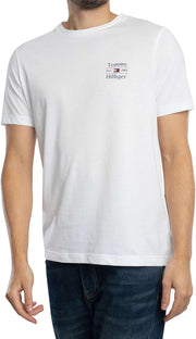 mens HILFIGER STACK TEE S/S T-Shirt - White