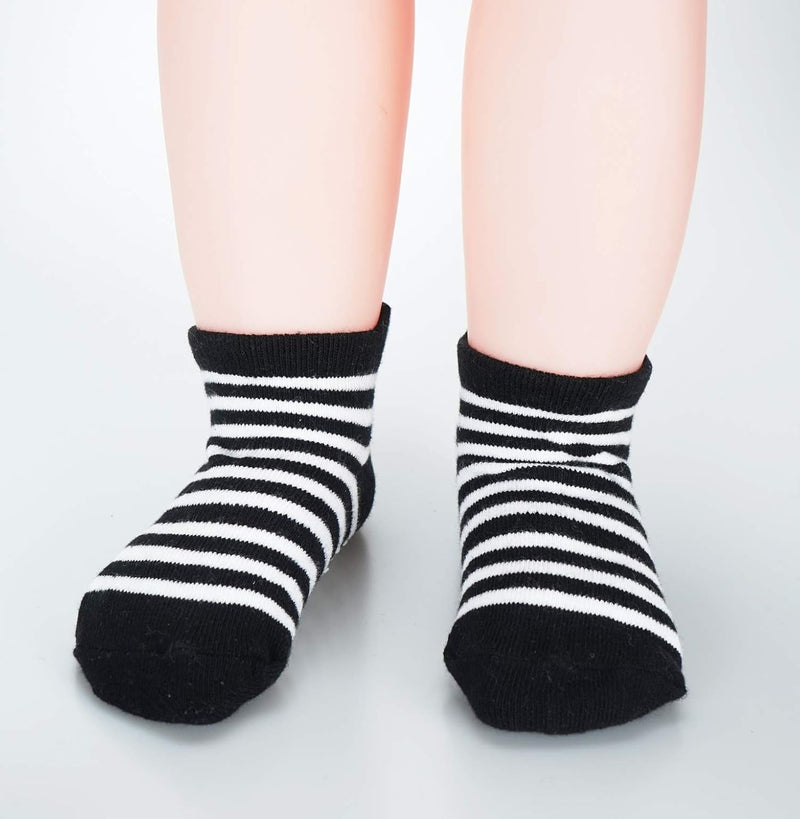 CozyWay Non-Slip Socks with Grippers - Ankle Style for Little Girls and Boys, Infants, Toddlers, Children