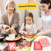 9 Pieces Sandwich Cutter and Sealer Set, Bread Decruster Pancake Maker DIY Cookie Cutters Vegetable Cutter Shapes for Kids, Ideal for School Lunch Boxes and Bento Boxes Boys Girls