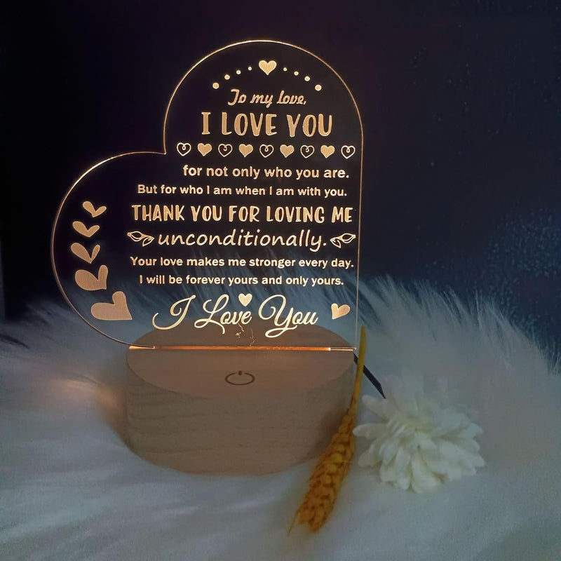 ANTOLE Valentine's Day Gifts for Wife,Romantic Bedroom Decor from Husband,Funny Wedding Birthday Valentine's Day Anniversary Present from Lover (A)