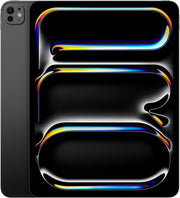 Apple iPad Pro 13-inch (M4): Ultra Retina XDR display, 256GB, Landscape 12MP Front Camera/12MP Back Camera, LiDAR scanner, Wi-Fi 6E, Face ID, All-Day Battery Life, Standard glass - Space Black
