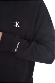 Men's CK ESSENTIAL REG CN Sweatshirt (pack of 1) - Black (Black )