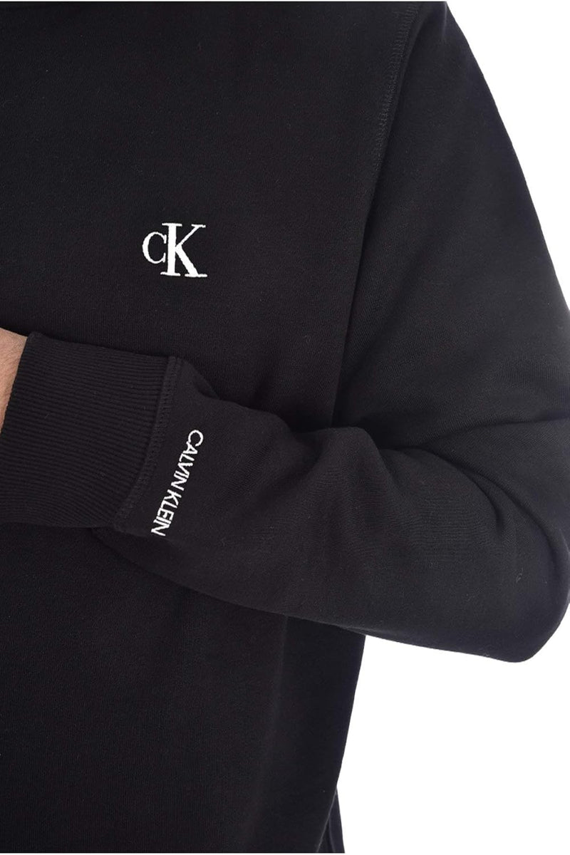 Men's CK ESSENTIAL REG CN Sweatshirt (pack of 1) - Black (Black )