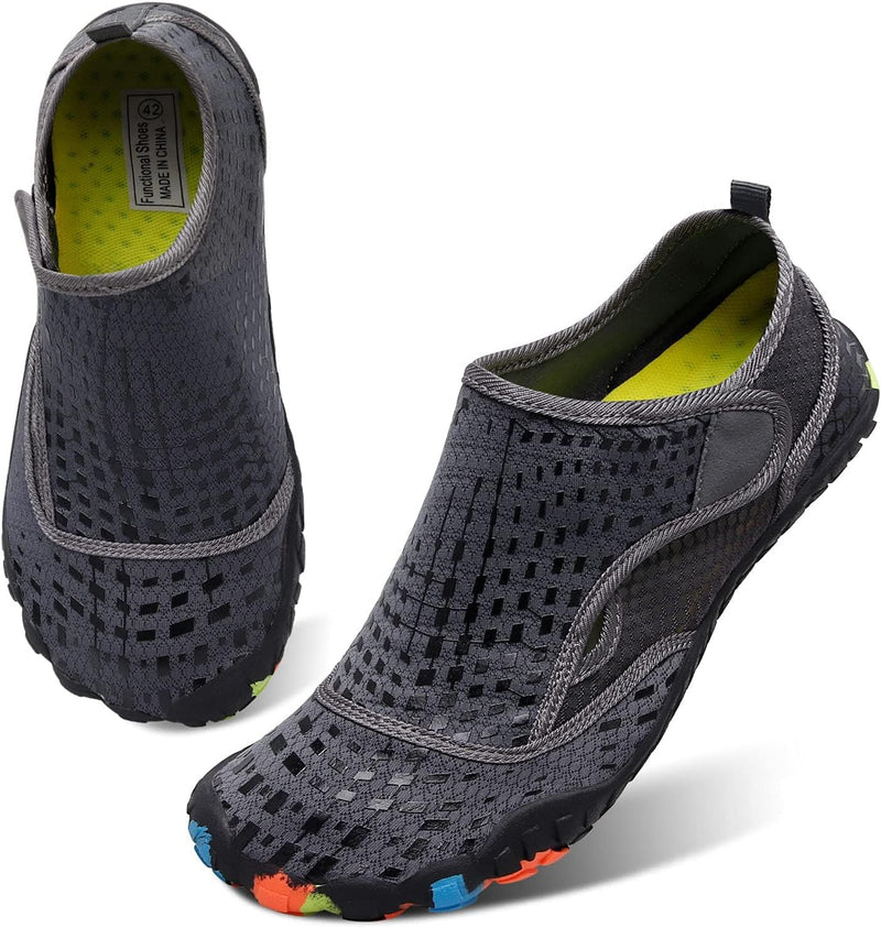 L-RUN Water Shoes Mens Womens Outdoor Quick Dry Aqua Barefoot Beach Shoes for Swim Surf Diving Summer Water Sports