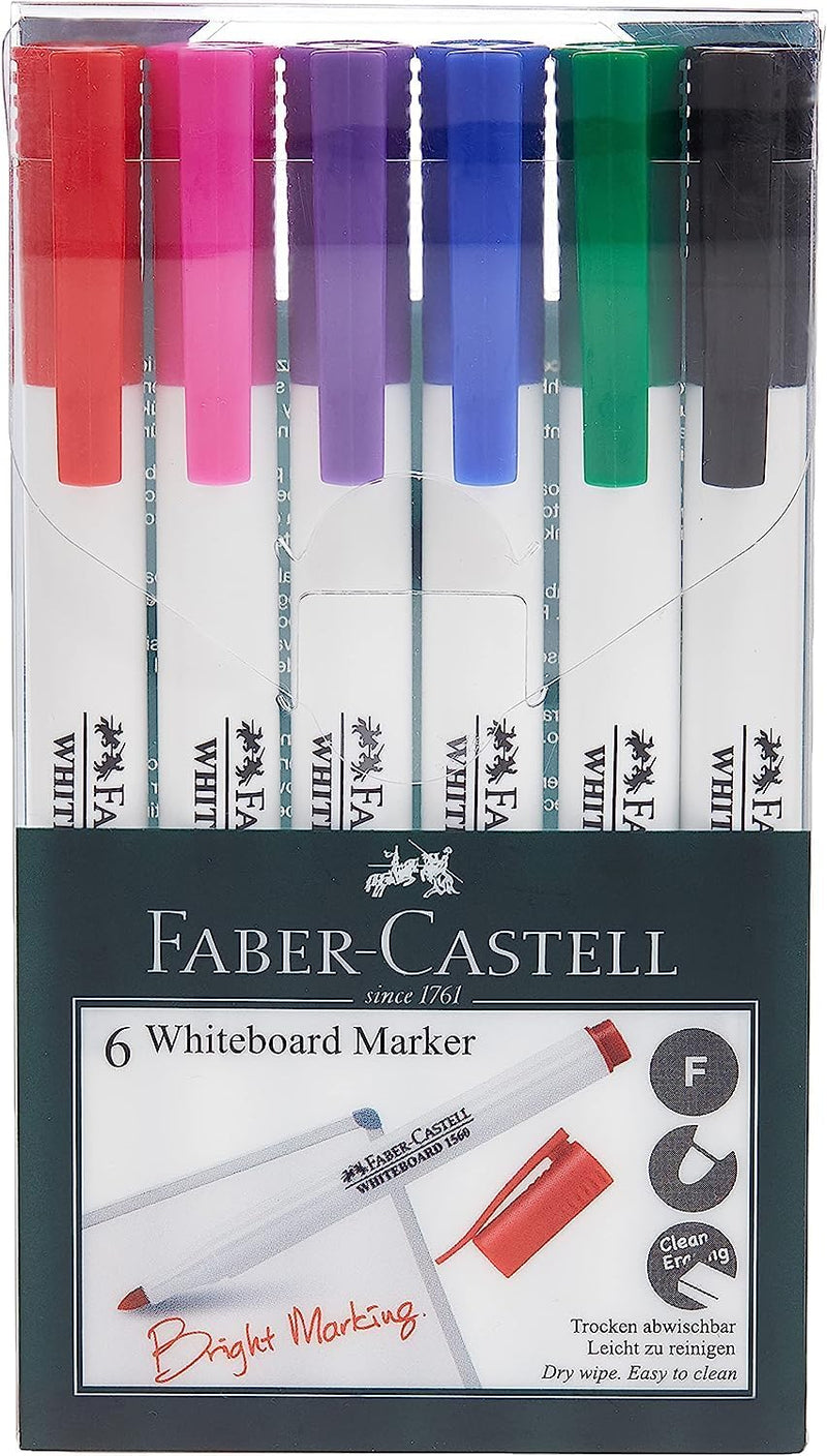 Faber-Castell Whiteboard Marker Slim Wallet Of 6Pc