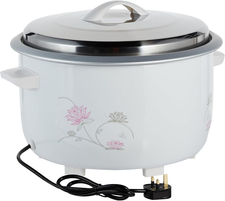 Geepas GRC4322 8.0L Electric Rice Cooker | 2500W Non-Stick Inner Pot, Automatic Cooking, Easy Cleaning, High-Temperature Protection - Make & Steam Healthy Food Vegetables