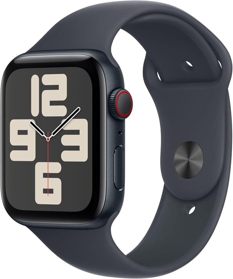 Apple Watch SE (2nd Gen) GPS + Cellular 40mm Smartwatch with Silver Aluminium Case with Denim Sport Band - M/L. Fitness and Sleep Trackers, Crash Detection, Heart Rate Monitor, Retina Display