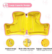 Kids Ride-On Suitcase Children Trolley Hard Shell Carry On Luggage,Travel Suitcase With Safety