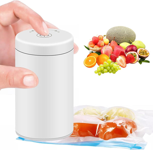KASTWAVE Portable Food Sealer, Multifunctional Vacuum Food Sealer Machine with LED Indicator, Durable Air Pump, Effective Food Vacuum Sealer, for Snacks Freshness, Zipper Bags, Cookies