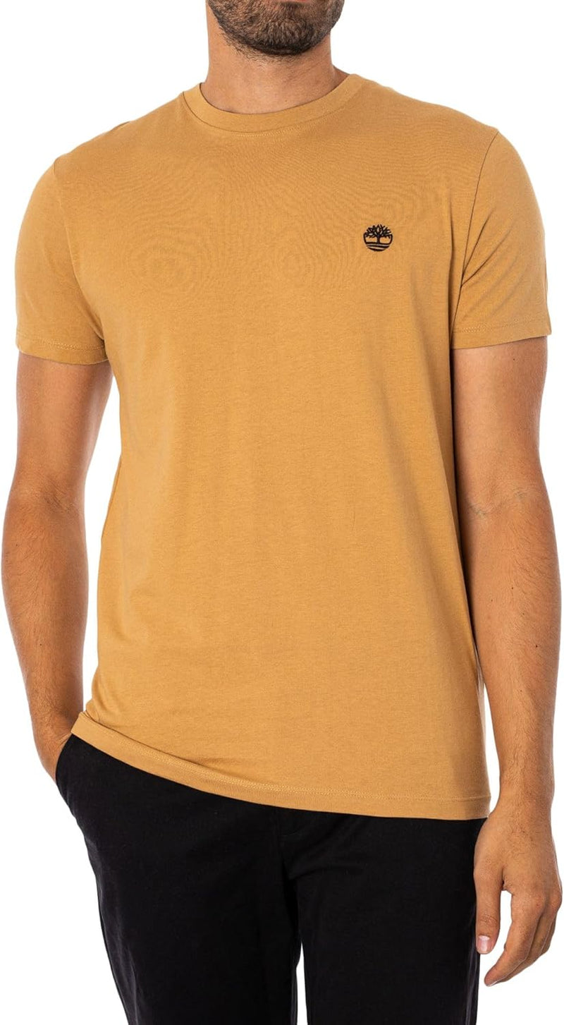 Mens Ss Dunstan River Jersey Crew Slim T-Shirt - Light Wheat B